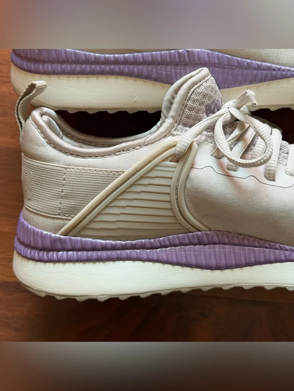 Puma Pacer Next Cage ST2 size 9.5 sneakers silver gray lavender women's shoes